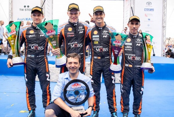 현대자동차 월드랠리팀이 WRC 이탈리아 랠리에서 시즌 첫 우승을 차지했다