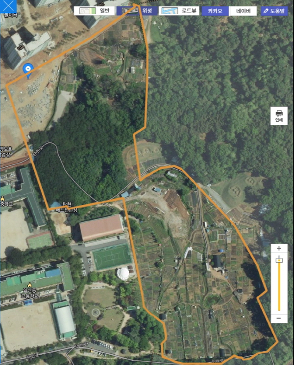 탄현근린공원 2단계 조성사업 대상지탄현근린공원 2단계 조성사업 대상지. (사진/고양특례시청)