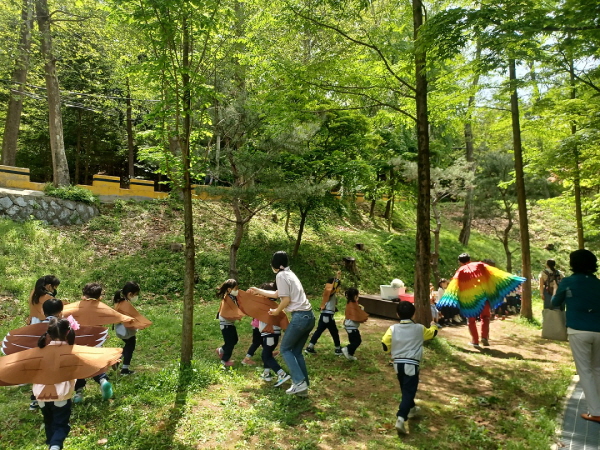 대전목재문화체험장 나무상상놀이터에서 ‘나무놀이 체험프로그램’을 3월부터 12월까지 운영한다. (사진/대전광역시) 